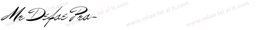 Mr Defoe Pro字体转换